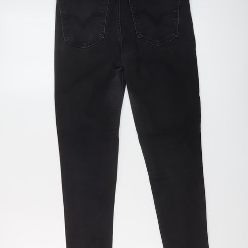 Levi's Womens Black Cotton Skinny Jeans Size 28 in L32 in Regular Button