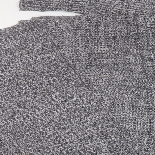Lifestyle Womens Grey Round Neck Viscose Pullover Jumper Size 14