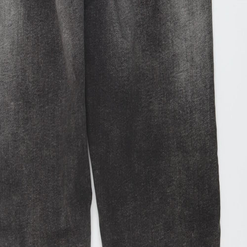 Marks and Spencer Womens Green Cotton Skinny Jeans Size 10 L28 in Regular Button