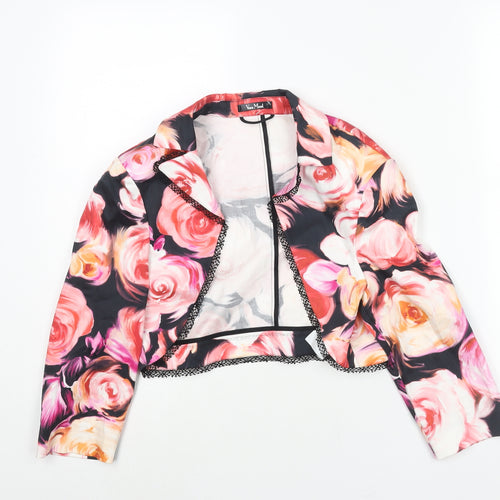 Vera Mont Womens Multicoloured Floral Jacket Size 12 - Lace Trim