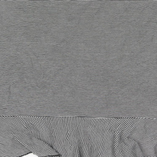 H&M Womens Black Striped Polyester A-Line Skirt Size 32 in - Wrap Style Frill