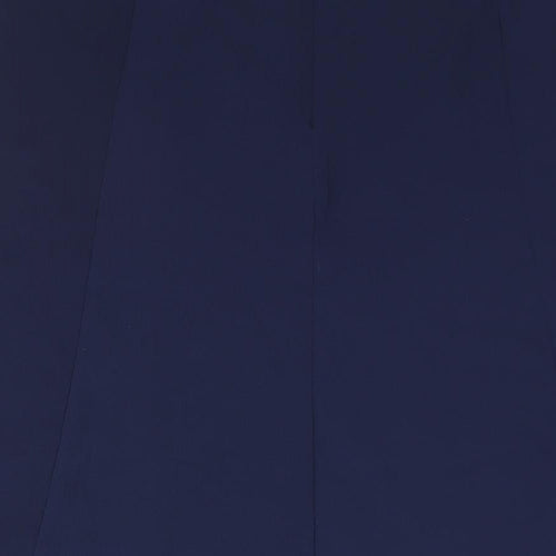 Festa Womens Blue Polyester A-Line Skirt Size 18 Zip