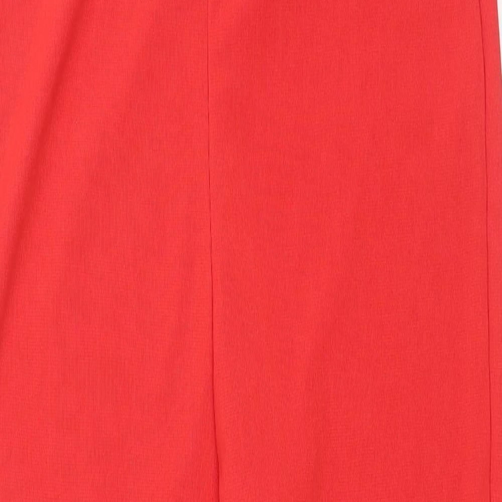 Missguided Womens Red Polyester Jumpsuit One-Piece Size 16 L32 in Pullover - Low Cut