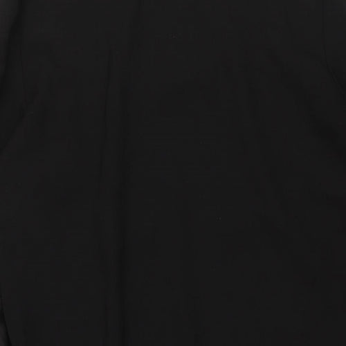Marks and Spencer Womens Black Polyester Shift Size 12 Scoop Neck Pullover - Bell Sleeve