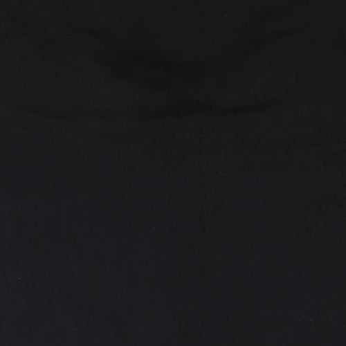 Marks and Spencer Womens Black Viscose Basic Blouse Size 16 V-Neck