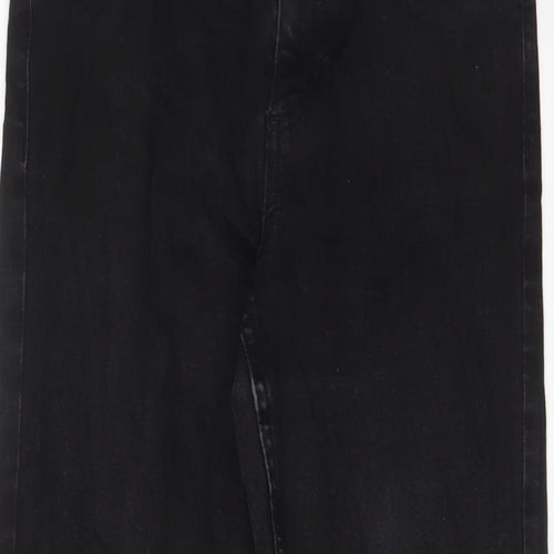 Marks and Spencer Womens Black Cotton Skinny Jeans Size 8 L27 in Regular Zip