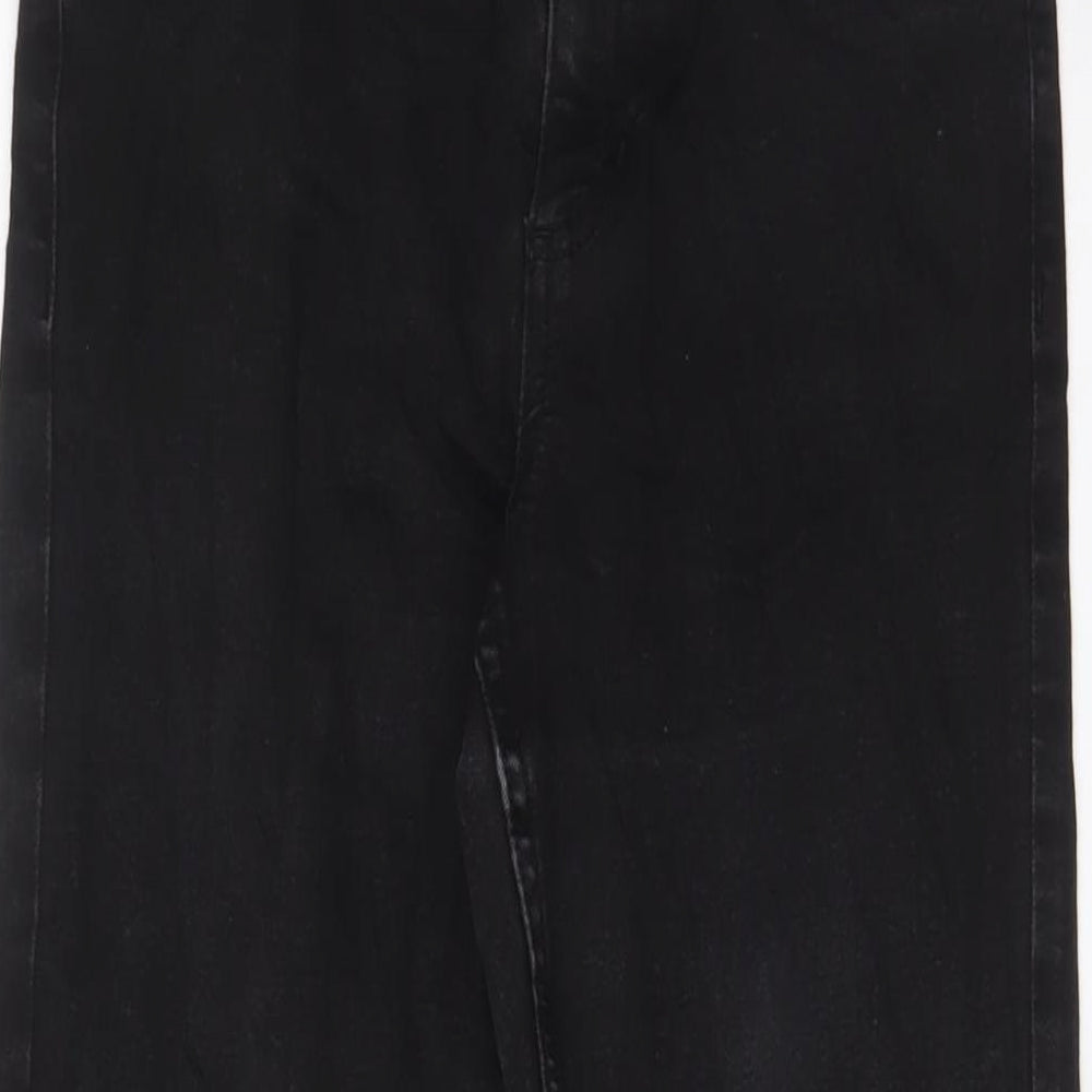 Marks and Spencer Womens Black Cotton Skinny Jeans Size 8 L27 in Regular Zip