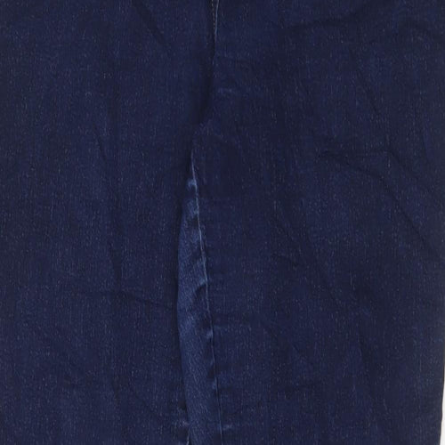 NEXT Womens Blue Cotton Skinny Jeans Size 18 L28 in Regular Zip