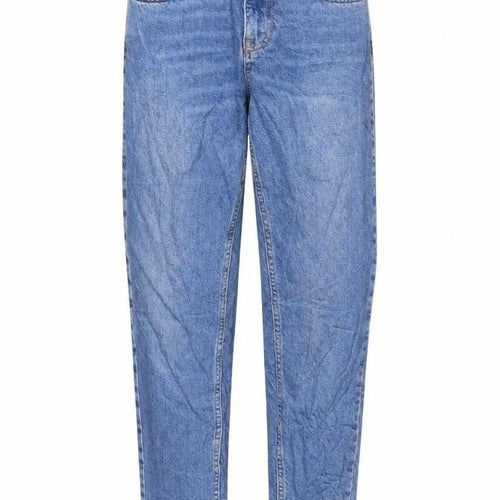Denim & Co. Womens Blue Cotton Straight Jeans Size 6 L29 in Regular Zip