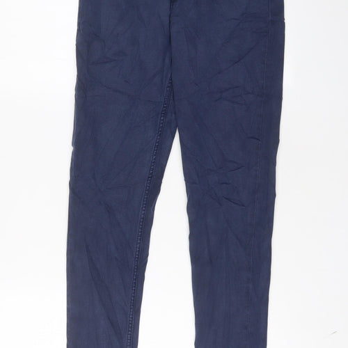 F&F Womens Blue Cotton Skinny Jeans Size 10 L29 in Regular Zip