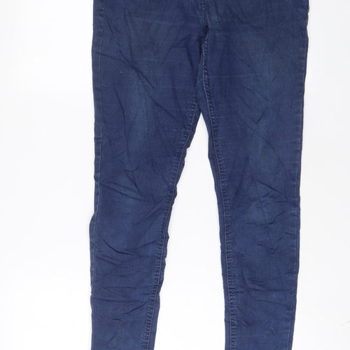 George Womens Blue Cotton Skinny Jeans Size 14 L27 in Regular Zip - 14/16