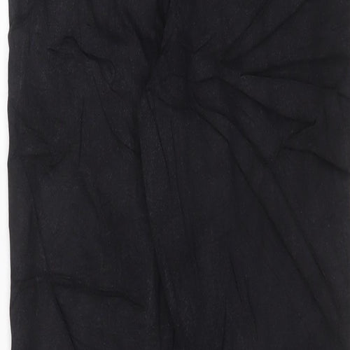 George Womens Black Cotton Straight Jeans Size 10 L28 in Regular Zip