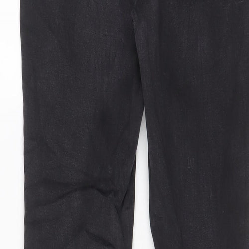 TU Womens Grey Cotton Skinny Jeans Size 14 L28 in Regular Zip