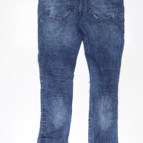 Denim & Co. Mens Blue Cotton Skinny Jeans Size 32 in L30 in Regular Button