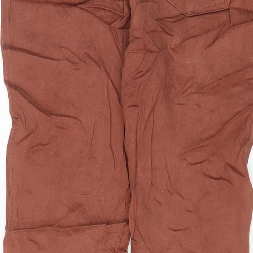 NEXT Womens Brown Cotton Skinny Jeans Size 14 L30 in Regular Zip