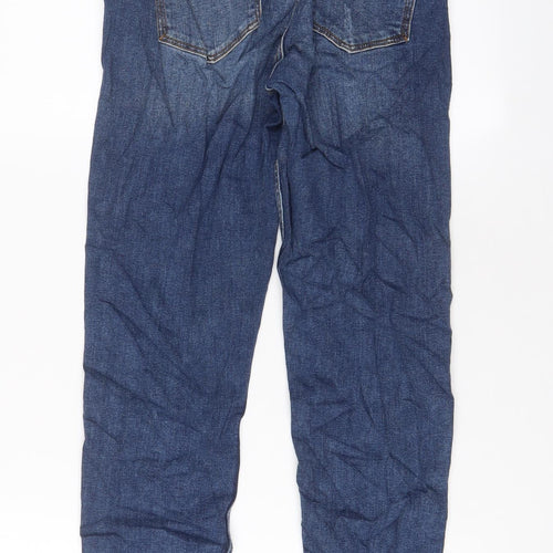 Zara Womens Blue Cotton Skinny Jeans Size 10 L27 in Regular Zip