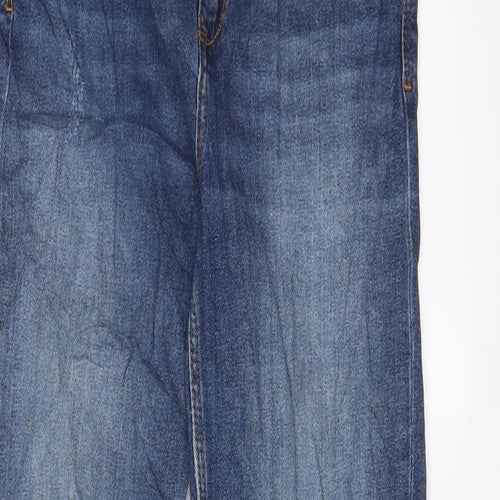 Zara Womens Blue Cotton Skinny Jeans Size 10 L27 in Regular Zip
