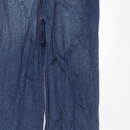 Zara Womens Blue Cotton Skinny Jeans Size 10 L27 in Regular Zip