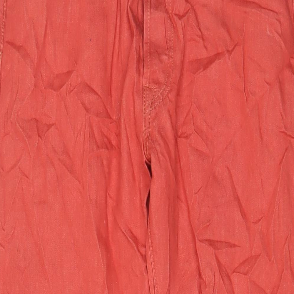Levi's Mens Red Cotton Straight Jeans Size 32 in L32 in Regular Zip