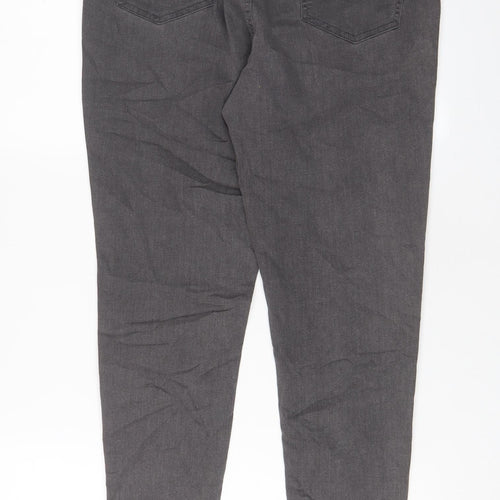 Marks and Spencer Womens Grey Cotton Jegging Jeans Size 16 L29 in Regular