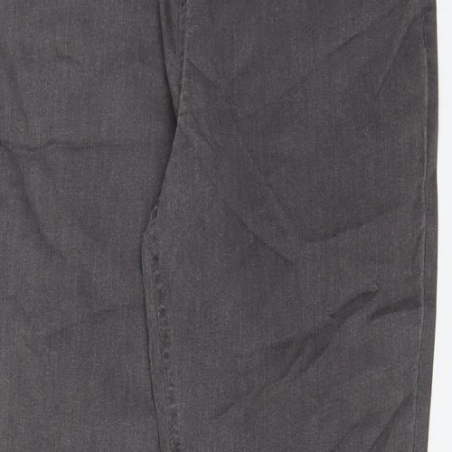 Marks and Spencer Womens Grey Cotton Jegging Jeans Size 16 L29 in Regular