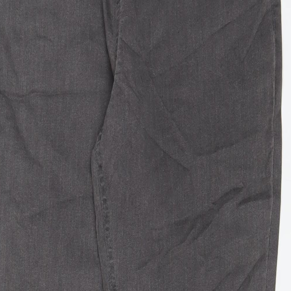 Marks and Spencer Womens Grey Cotton Jegging Jeans Size 16 L29 in Regular