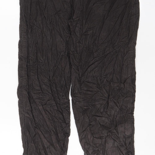 Gap Womens Brown Cotton Trousers Size 8 L27 in Regular Zip