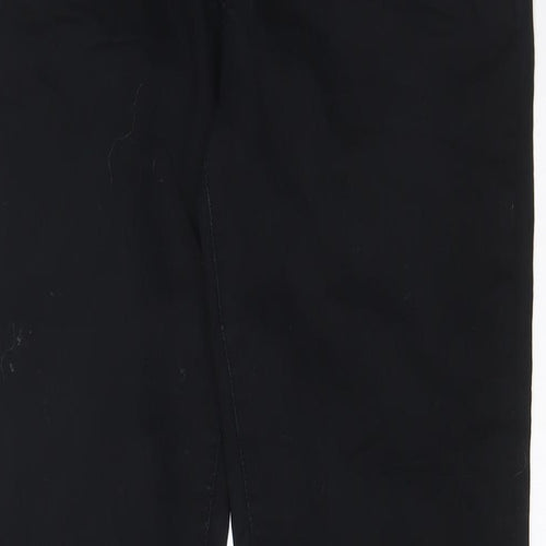 YESYES Womens Black Cotton Skinny Jeans Size 14 L32 in Regular Zip