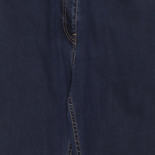 Rohan Womens Blue Cotton Bootcut Jeans Size 14 L28 in Regular Zip