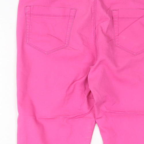 Peacocks Womens Pink Cotton Cropped Jeans Size 12 L20 in Regular