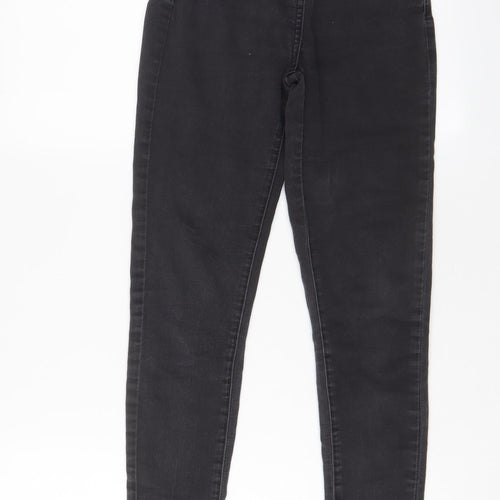 Internacionale Womens Grey Cotton Skinny Jeans Size 6 L28 in Regular Zip