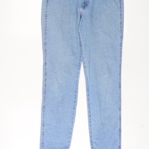 H&M Womens Blue Cotton Straight Jeans Size 31 in L28 in Regular Zip