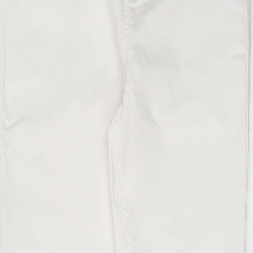 New Look Womens White Cotton Jegging Jeans Size 14 L30 in Regular
