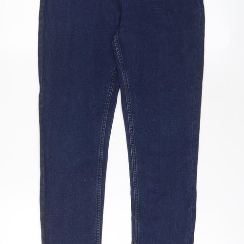 Select Womens Blue Cotton Skinny Jeans Size 12 L29 in Regular Zip
