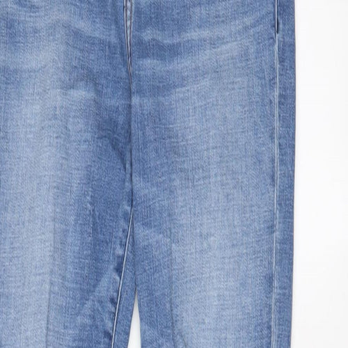 Abercrombie & Fitch Womens Blue Cotton Skinny Jeans Size 27 in L26 in Regular Zip