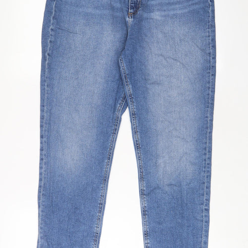 ASOS Womens Blue Cotton Skinny Jeans Size 30 L32 in Regular Zip