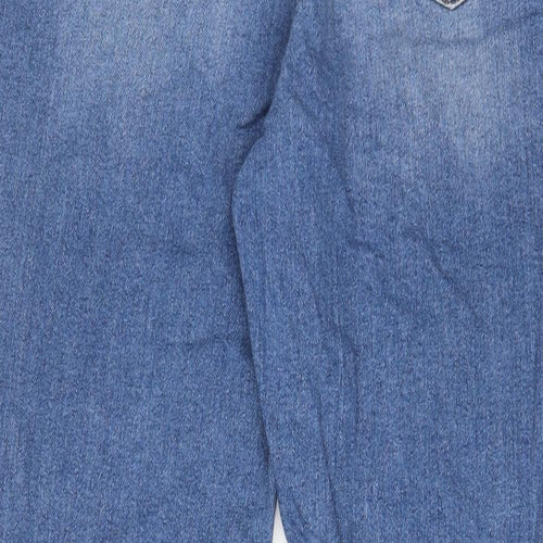 ASOS Womens Blue Cotton Skinny Jeans Size 30 L32 in Regular Zip