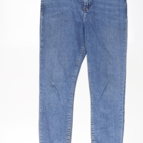 ASOS Womens Blue Cotton Capri Jeans Size 30 in L29 in Regular Zip