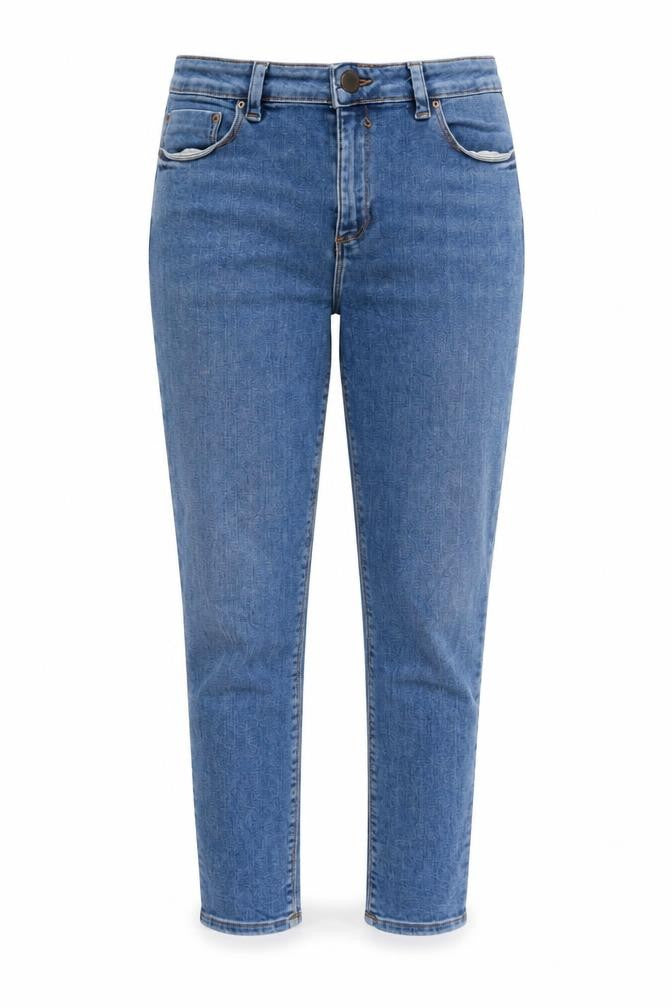 ASOS Womens Blue Cotton Capri Jeans Size 30 in L29 in Regular Zip