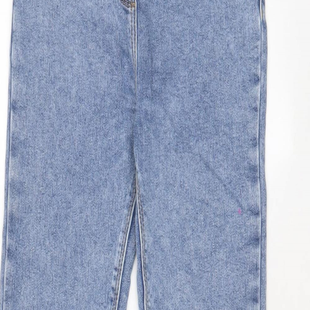 George Girls Blue Cotton Jegging Jeans Size 9-10 Years L24 in Regular Pullover