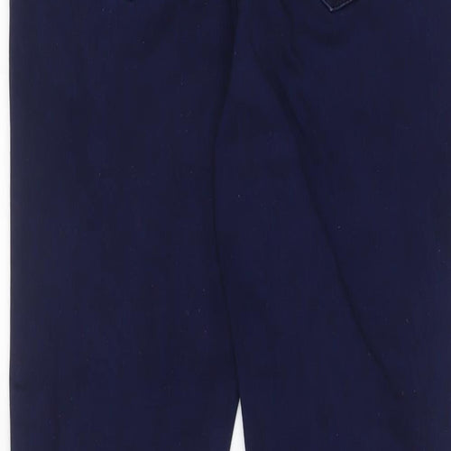 M&Co Womens Blue Cotton Bootcut Jeans Size 12 L29 in Regular Zip