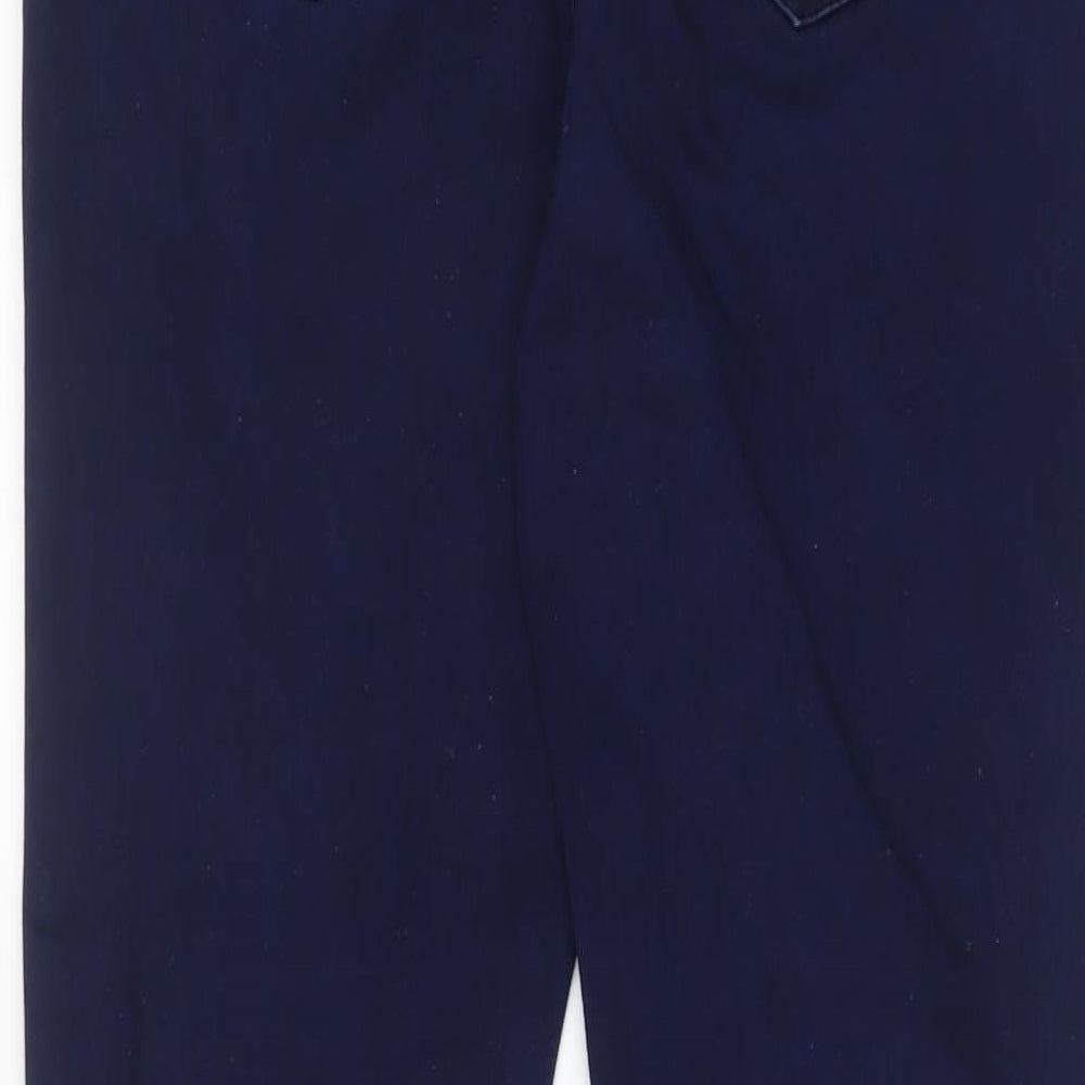 M&Co Womens Blue Cotton Bootcut Jeans Size 12 L29 in Regular Zip