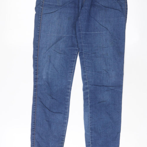 Crafted Womens Blue Cotton Skinny Jeans Size 10 L32 in Regular Zip