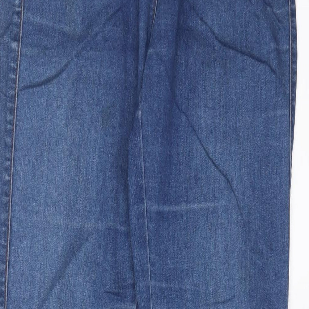 Crafted Womens Blue Cotton Skinny Jeans Size 10 L32 in Regular Zip