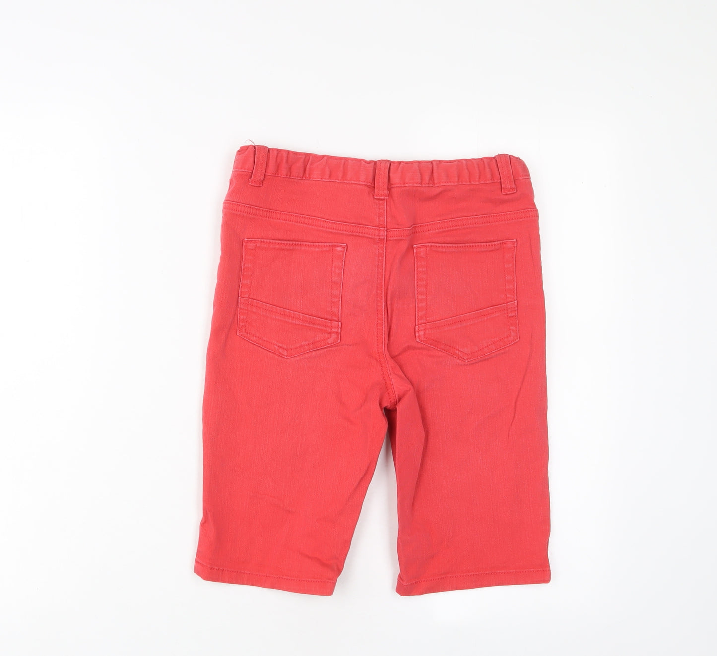 Nutmeg Girls Pink Cotton Bermuda Shorts Size 11-12 Years L10 in Regular Zip - Adjustable waist
