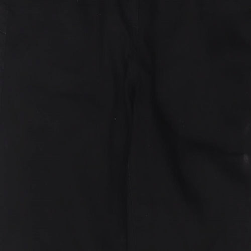 NEXT Womens Black Cotton Skinny Jeans Size 14 L30 in Regular Zip