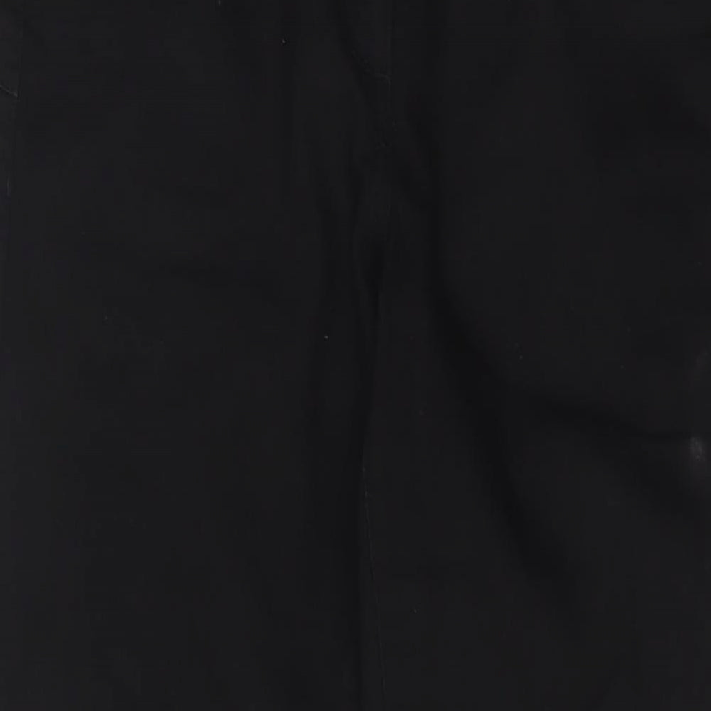 NEXT Womens Black Cotton Skinny Jeans Size 14 L30 in Regular Zip