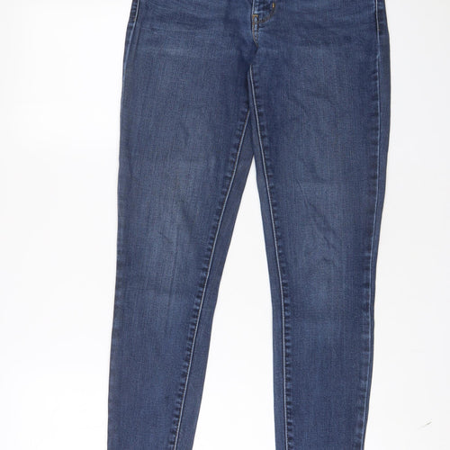 Levi's Womens Blue Cotton Skinny Jeans Size 26 in L30 in Regular Zip
