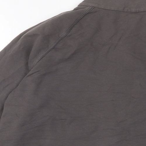 Marks and Spencer Womens Brown Cotton Full Zip Sweatshirt Size 18 Zip