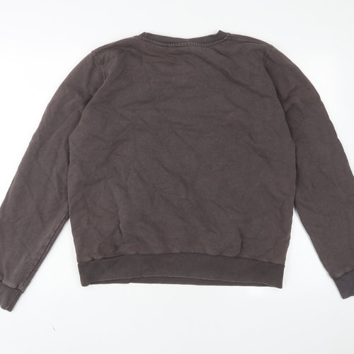 Zara Womens Brown Cotton Pullover Sweatshirt Size L Pullover - Spalding
